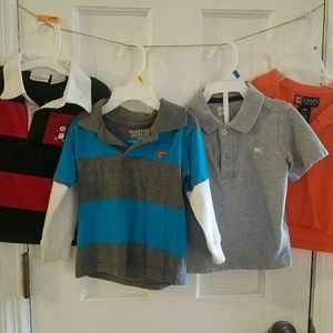 4 toddler boys polo style